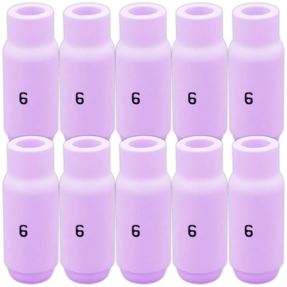 10 pcs #6 10N48 Ceramic Nozzles TIG SR17/18/26 Vogelmann