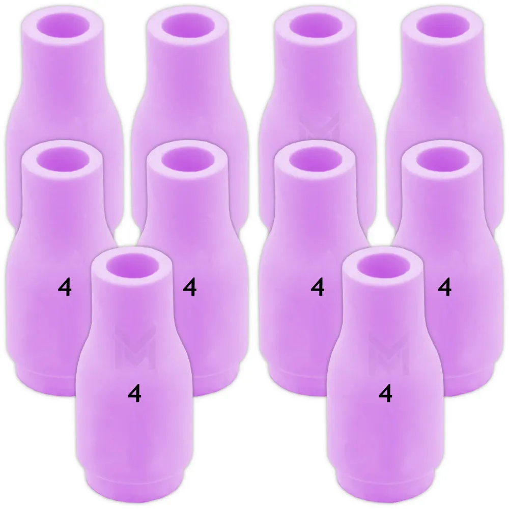 10 pcs #4 13N08 Ceramic Nozzles TIG SR9/20 Vogelmann