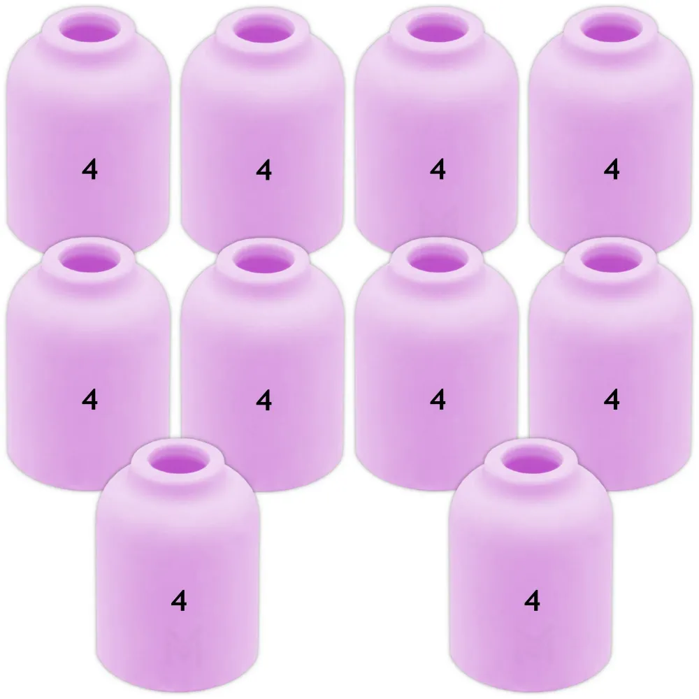 10 pcs #4 53N58 Ceramic Nozzles lenses TIG SR9/20 Vogelmann
