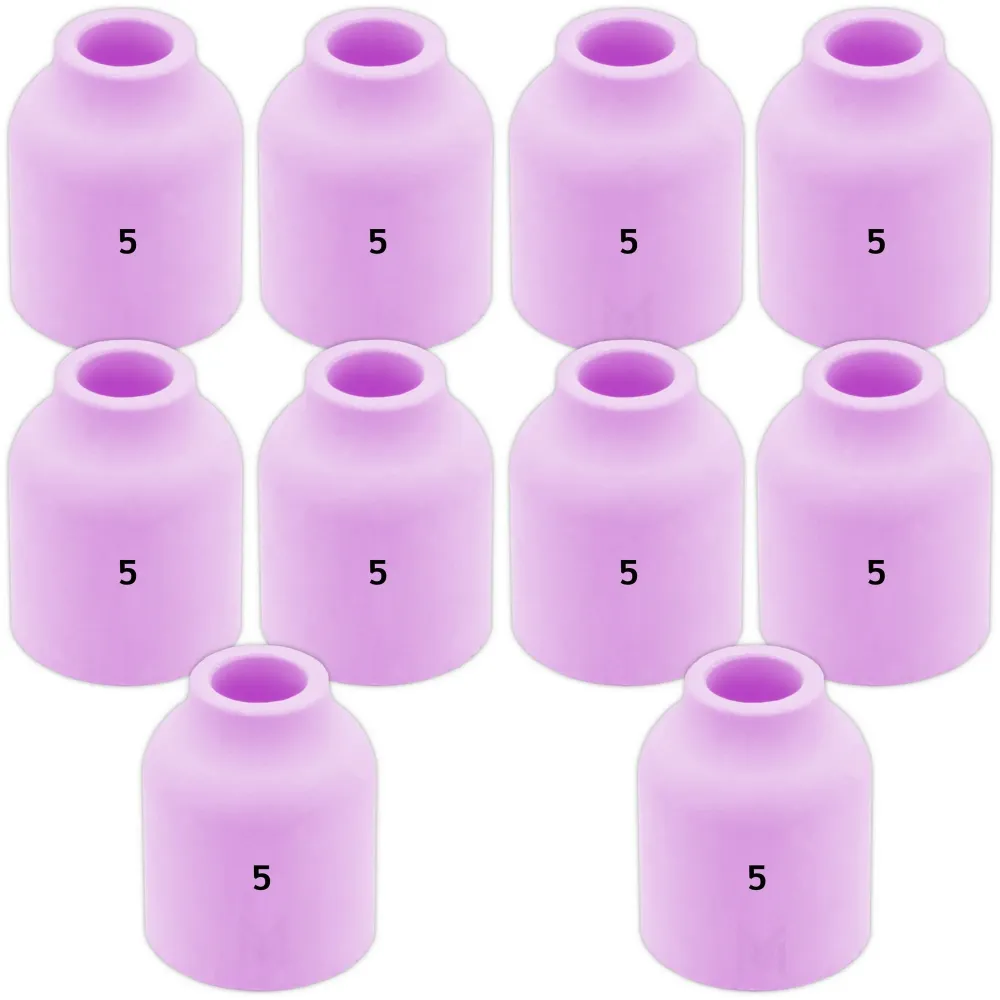 10 pcs #5 53N59 Ceramic Nozzles lenses TIG SR9/20 Vogelmann