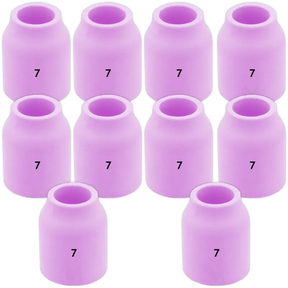 10 pcs #7 53N61 Ceramic Nozzles lenses TIG SR9/20 Vogelmann