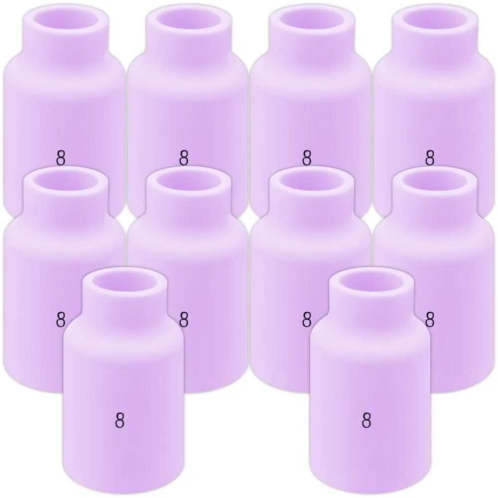 10 pcs #8 54N14 Ceramic Nozzles lenses TIG SR17/18/26 Vogelmann