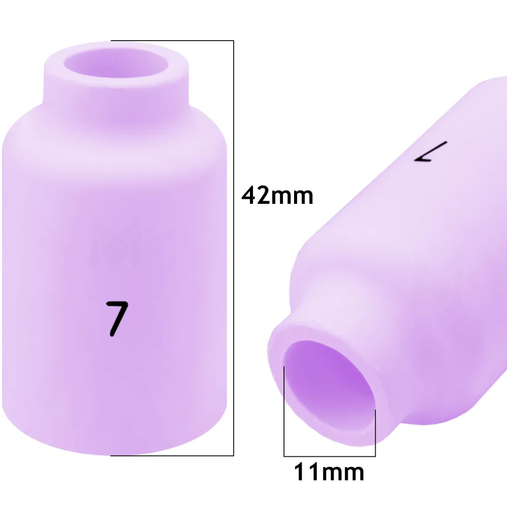10 pcs #7 54N15 Ceramic Nozzles lenses TIG SR17/18/26 Vogelmann