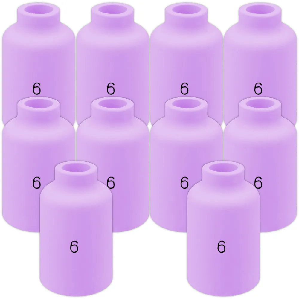 10 pcs #6 54N16 Ceramic Nozzles lenses TIG SR17/18/26 Vogelmann
