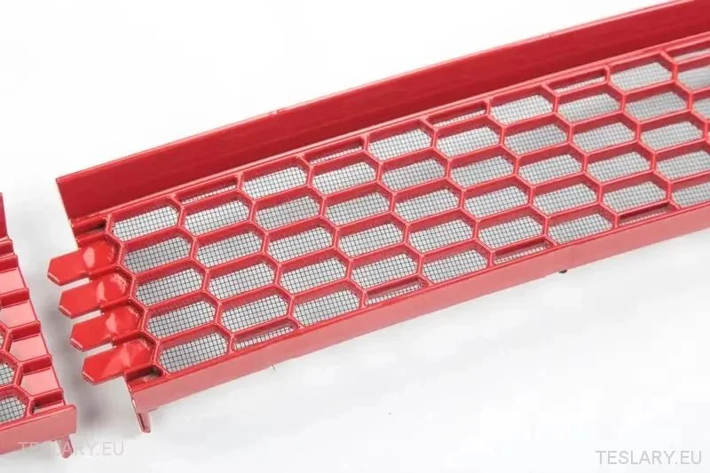 Tesla Model 3 Front Grill Mesh Inlet Vent - Red