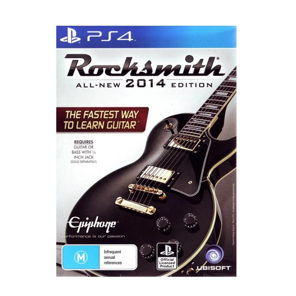 PS4 ROCKSMITH 2014 z kablem prawdziwym