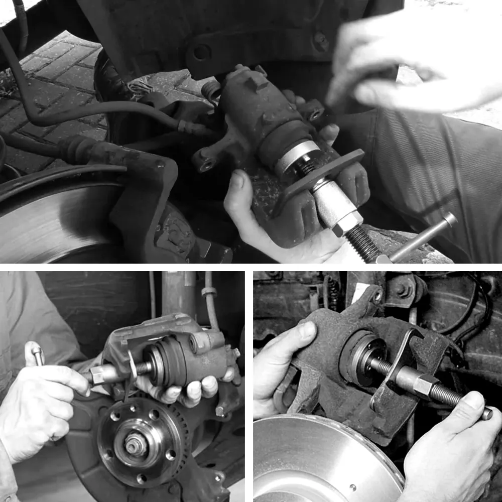Brake Caliper Rewind Tool Disc Back Brake Piston Wind Back Pad Kit 3 szt.