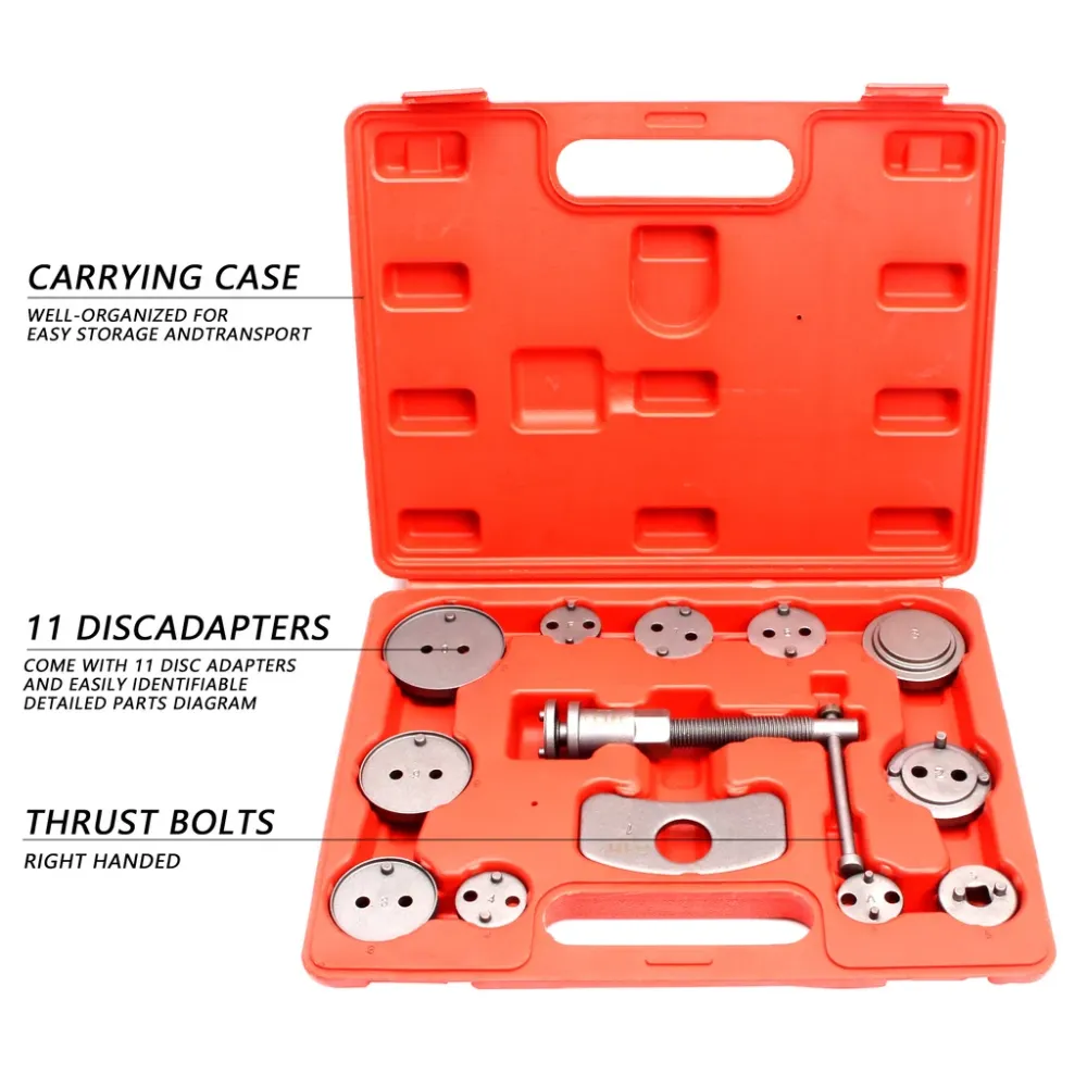Brake Caliper Rewind Tool Disc Brake Piston Spreader Brake Piston Wind Back Tool 13 szt.
