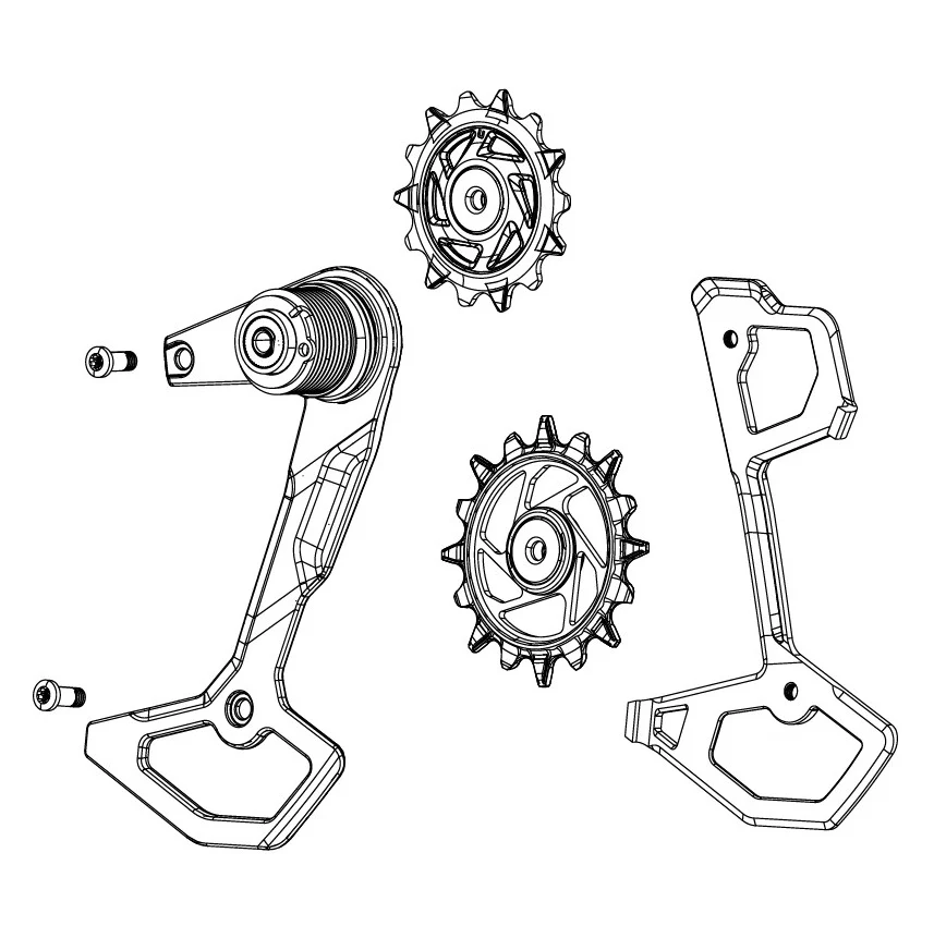 SRAM XX-SL T-TYPE EAGLE AXS Clevis + rolki